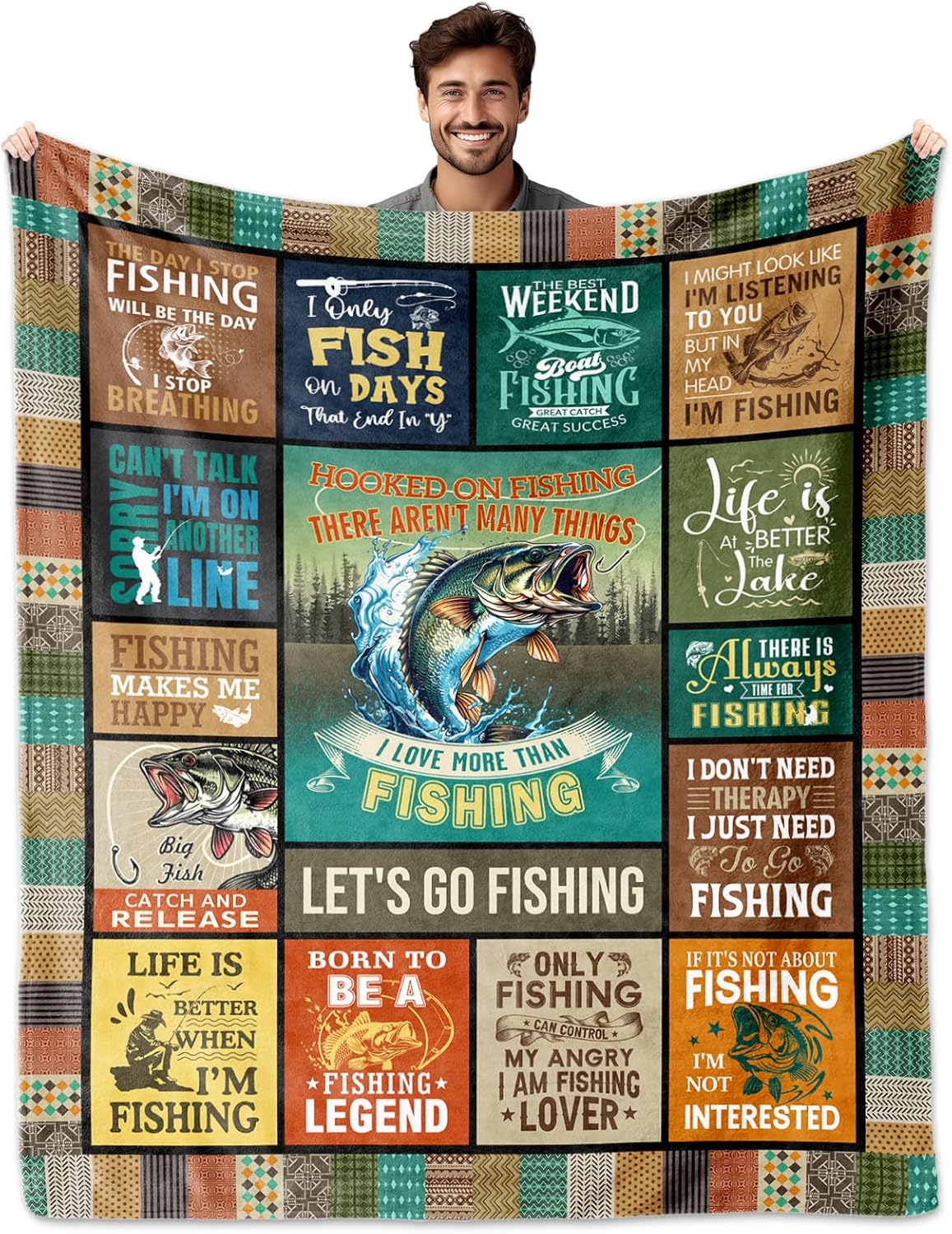 Cozy Fishing Blanket - Perfect Gift for Fishermen 
