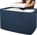 XXXLarge Cotton Rope Storage Basket - Oversized Blanket & Laundry Bin