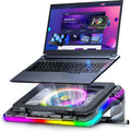 Gaming Laptop Cooling Pad with Full RGB Lights - Powerful 140mm Fan