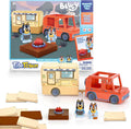 Tile Town Bluey Heeler Camper Magnetic Tile Set - Creative Road Trip
