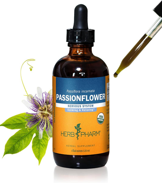 Herb Pharm Certified Organic Passionflower Extract for Relaxation