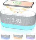 3 in 1 Sound Machine Alarm Clock & Wireless Charger - Bedside Sleep