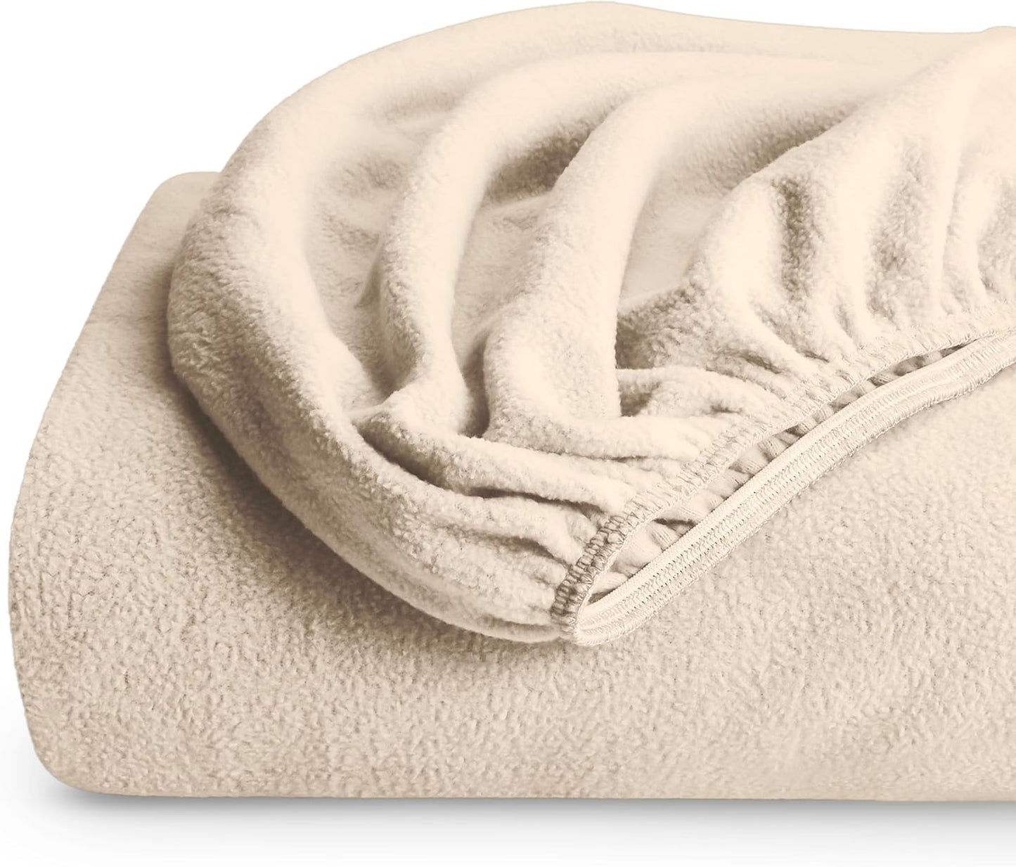 Bare Home Super Soft Fleece Fitted Sheet for Cozy Comfort
