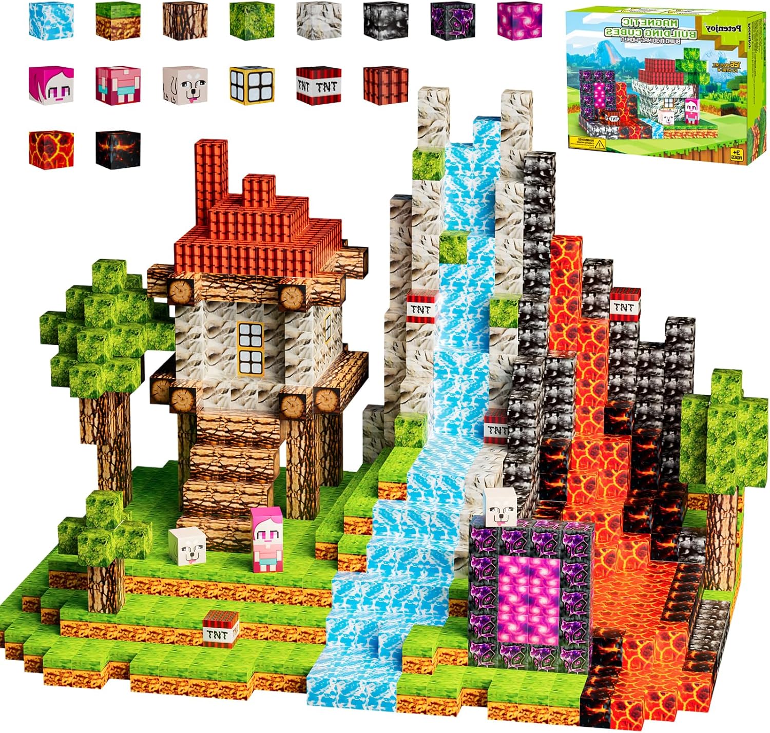 Magnetic Blocks 126PCS - Engaging STEM Building Toy for Kids