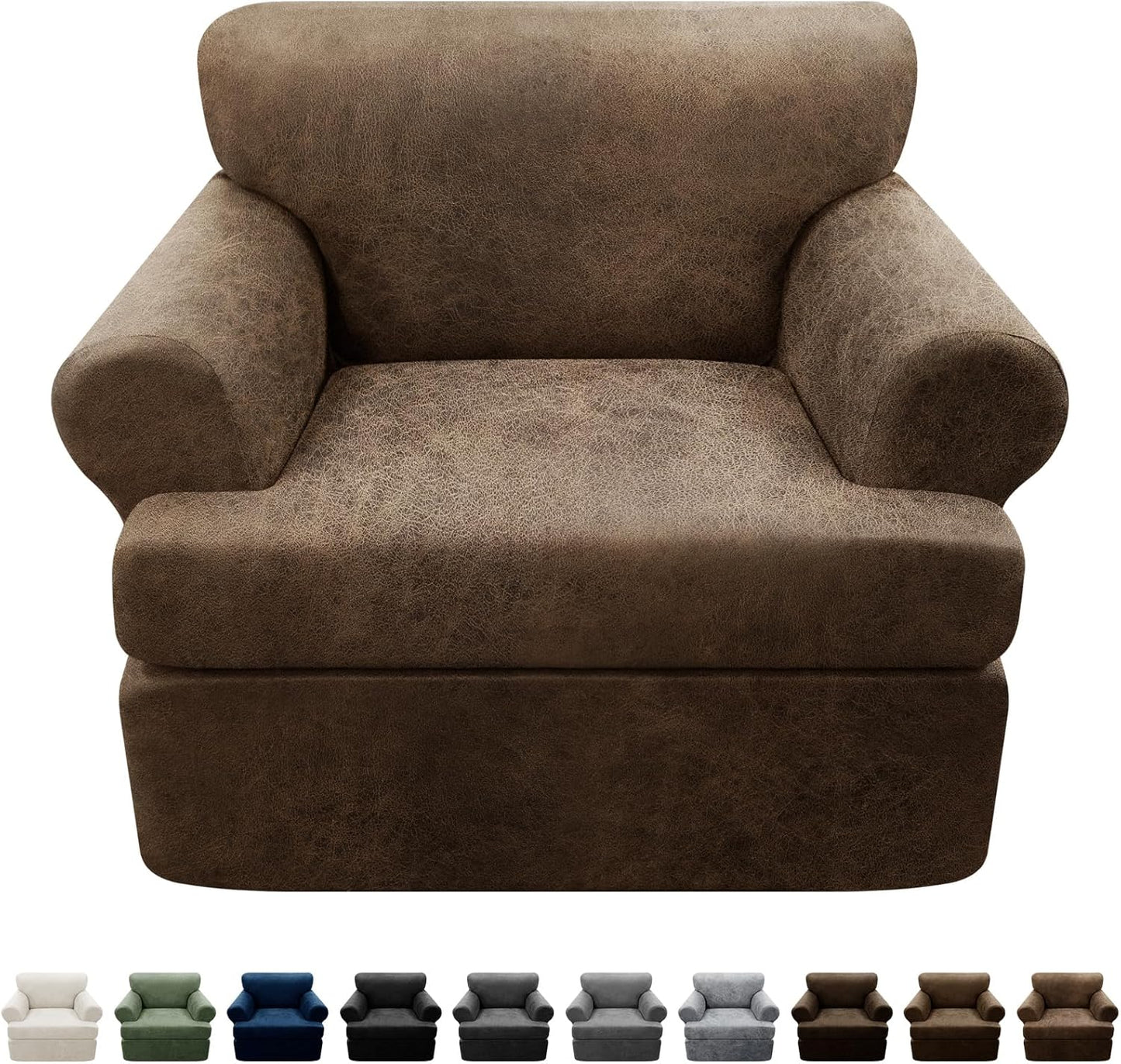 2-Pieces T Cushion Armchair Slipcovers for Stylish Protection