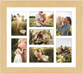 13.5x15.5 Picture Frame Display 7-Opening 4x6 Collage - Rustic