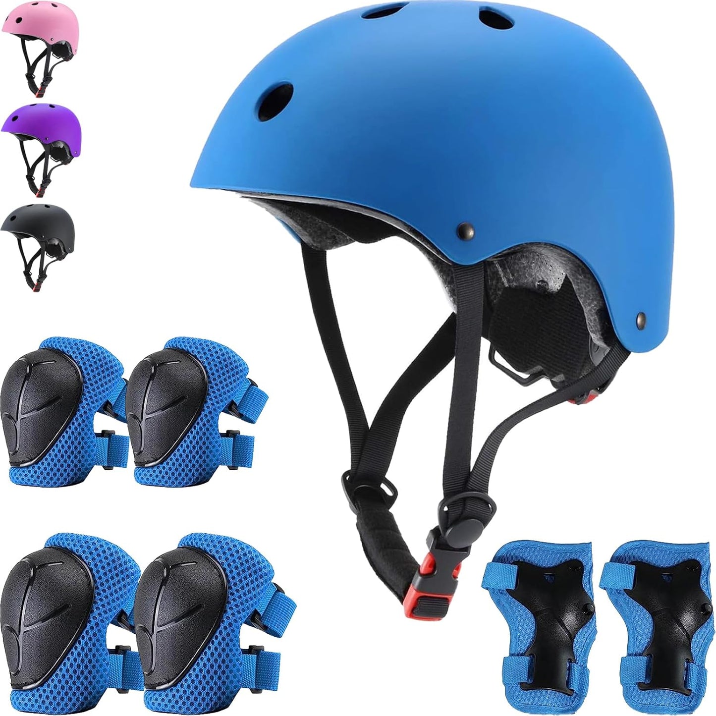 Protective Kids Helmet Set - Safety Gear for Ages 3-8, FOOKCIAN