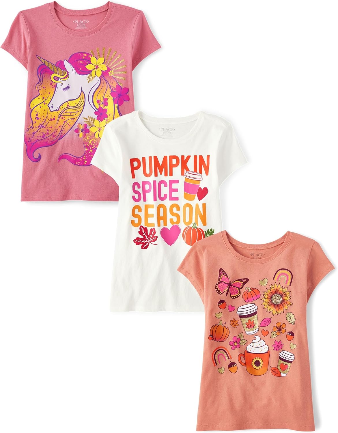 The Children's Place Girls All Holidays Graphic T-Shirts 3 Pack