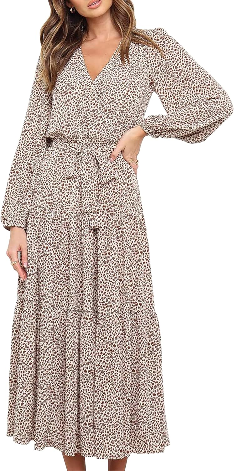 Stunning Long Sleeve Floral Maxi Dress for Women 2025 Style