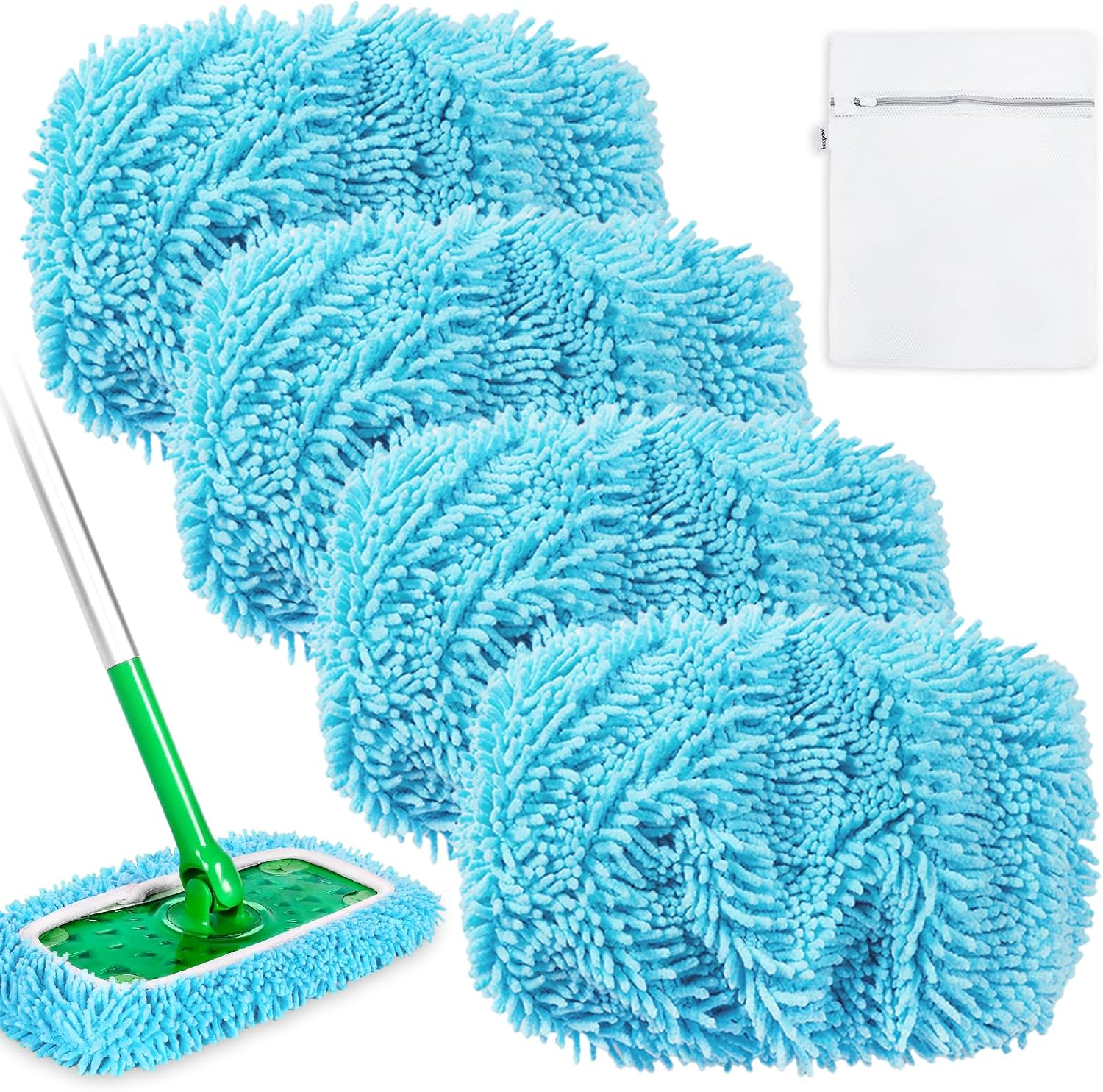 Pet Heavy Duty Wet Pads for Swiffer Mop - 4 Pack