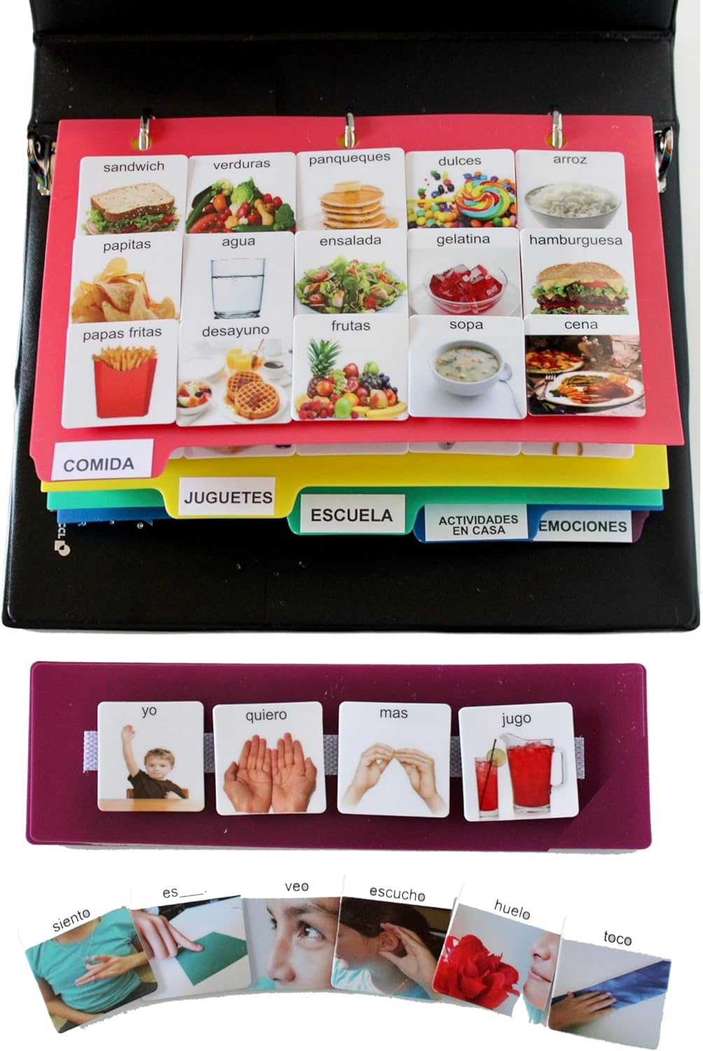 Visual Communication Book with 162 ASD Photo Picture Cards