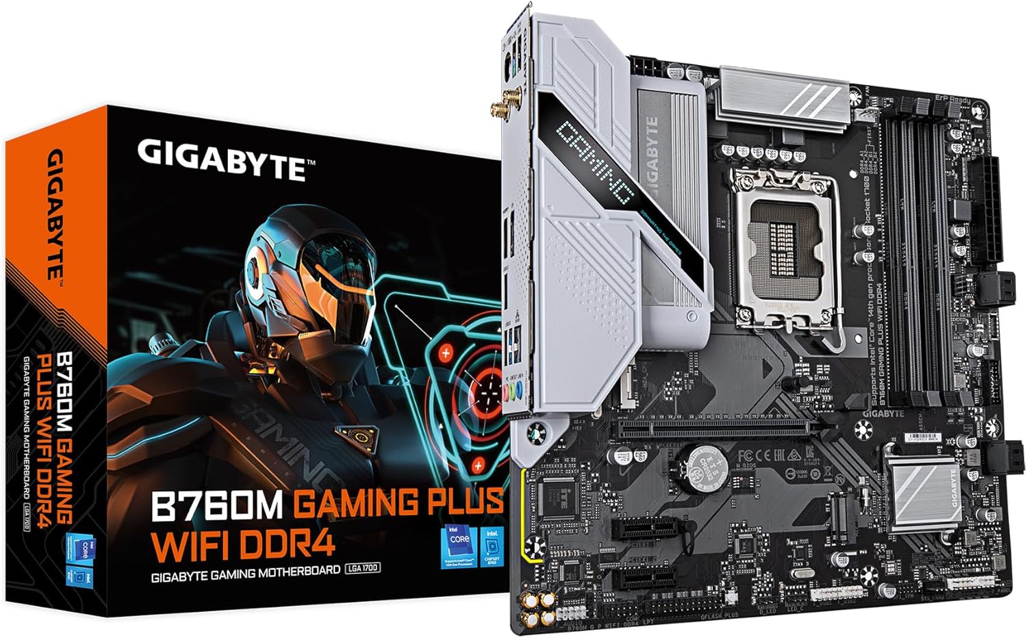 GIGABYTE B760M Gaming Plus WiFi DDR4 Motherboard for Gamers