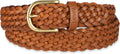 Levi's womens Fully Adjustable Casual Leather Braided Belt for Jeans