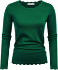 GRACE KARIN Women's High Stretchy Long Sleeve Pullover (Style TJS4)