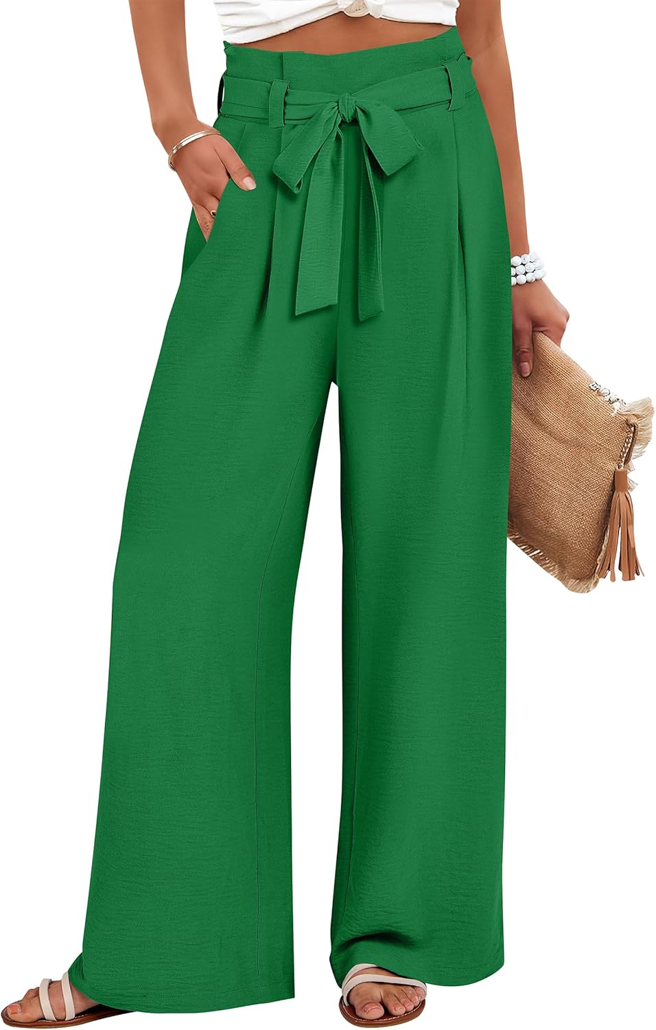 Womens Wide Leg Palazzo Pants for Business Casual Style