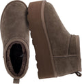 CUSHIONAIRE Hippy Womens Platform Ankle Boots for Cozy Comfort