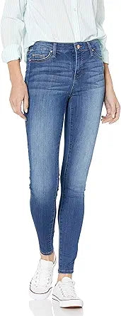 Plus Size Infinite Stretch Mid Rise Skinny Jeans for Women 16ft)