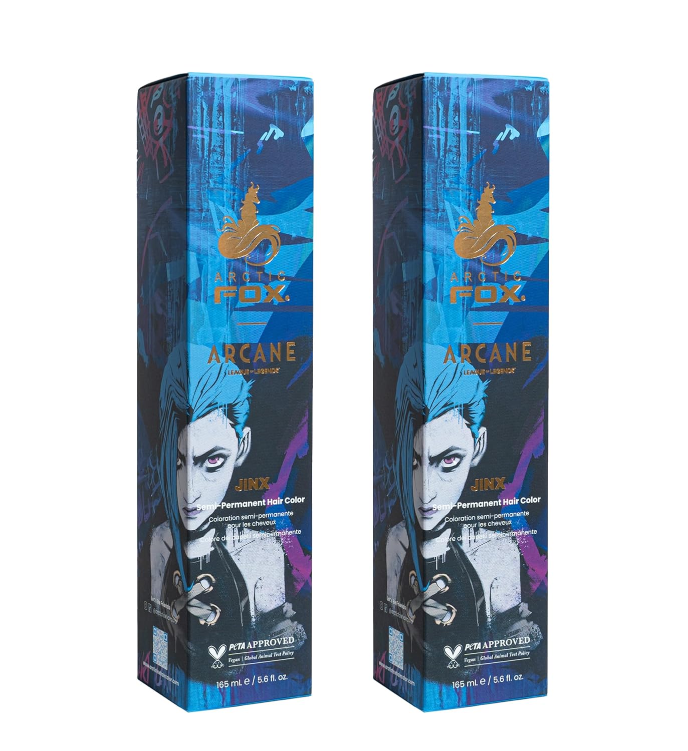 Vibrant Blue Hair Dye by Arctic Fox for Bold Transformations