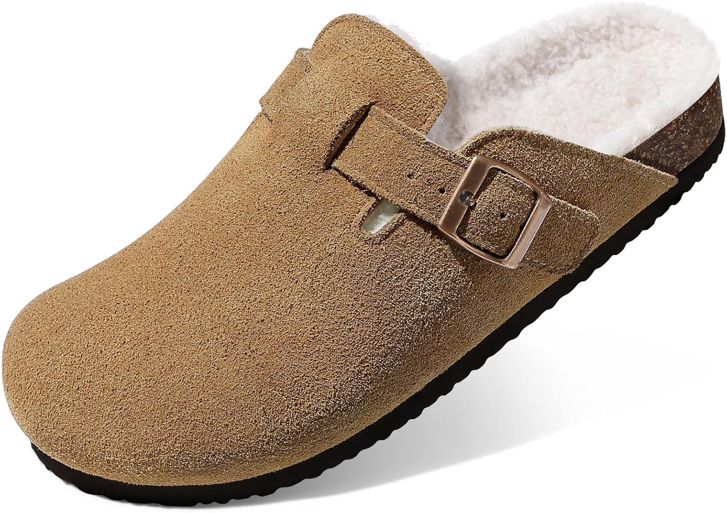 Fuzzy Suede Clogs for Women: Stylish Winter Potato Shoes