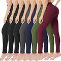 Creamlush High Waisted Leggings for Women - 7-Pack Buttery Soft