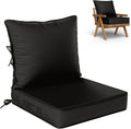 Outdoor Seat Cushion Set with Waterproof & Fade Resistant Features