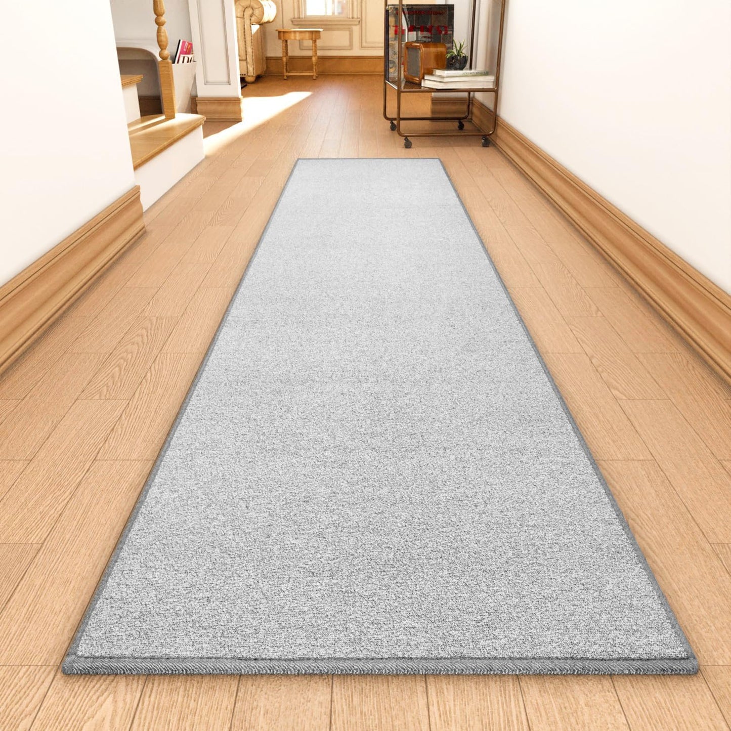 Runner Rug with Non Slip Rubber Backing for Kitchen and Hallway