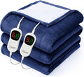 Electric Heated Blanket Queen 84x90 - Fast Heating, 10 Levels