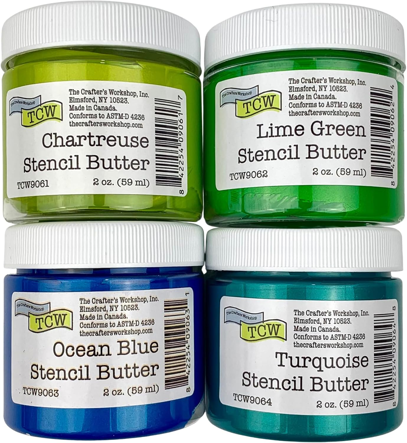 The Crafter's Workshop Stencil Butter - Caribbean Sea Paint Set