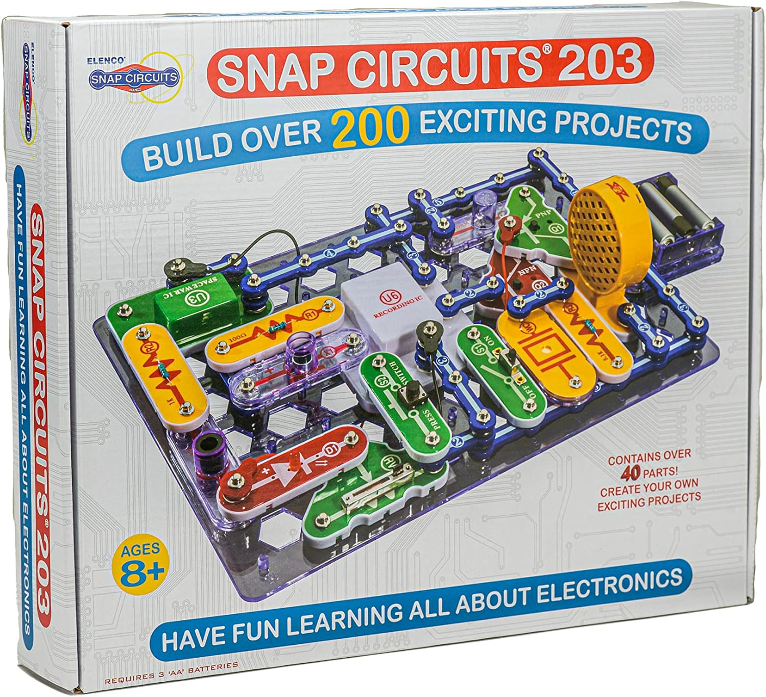 Snap Circuits 203 Electronics Exploration Kit for Kids Fun