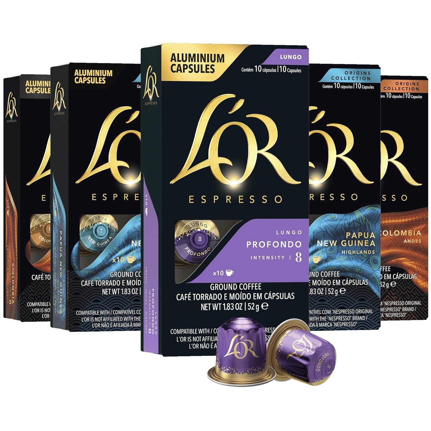 L'OR Espresso Capsules Variety Pack - Enhance Your Coffee Experience!