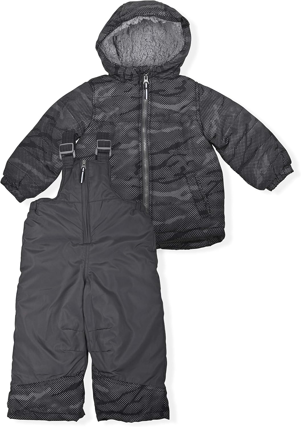 Arctic Quest Boys Ski Jacket and Snowbib Snowsuit Set for Kids