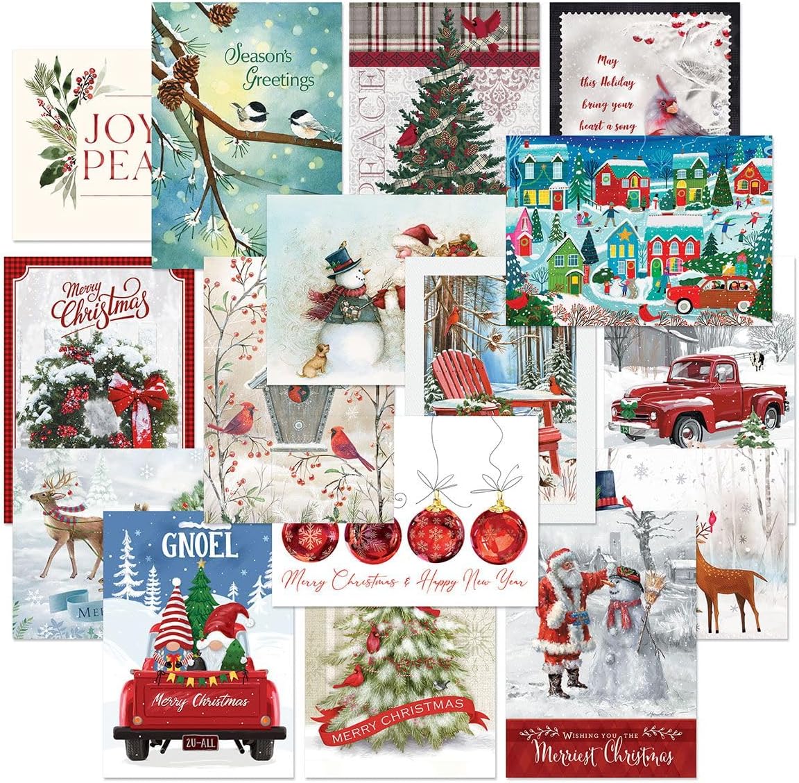 Current Season's Greetings Christmas Cards Value Pack for Holidays