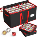Christmas Ornament Storage Box with 8 Trays - Holds 128 Ornaments