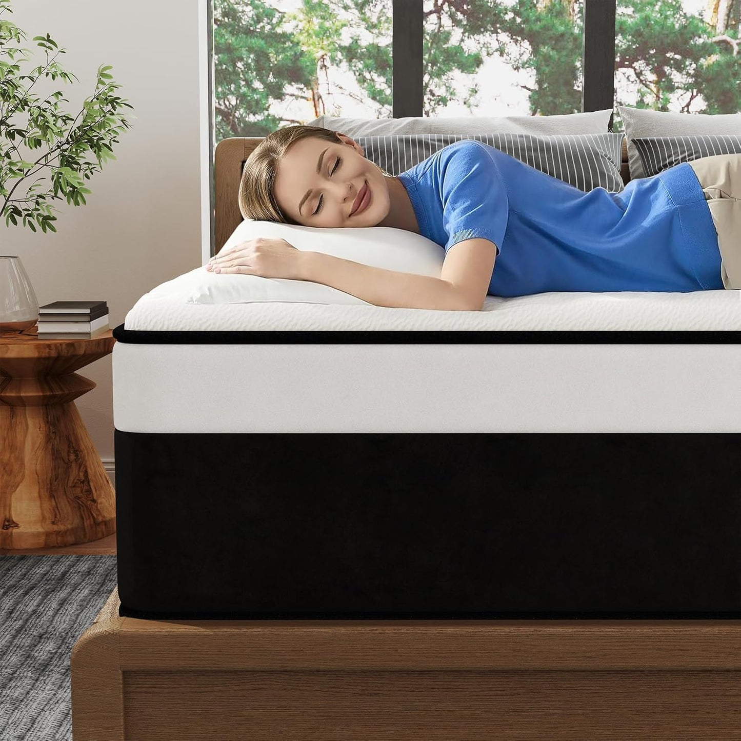Queen Mattress with 14 Inch Hybrid Design for Ultimate Comfort