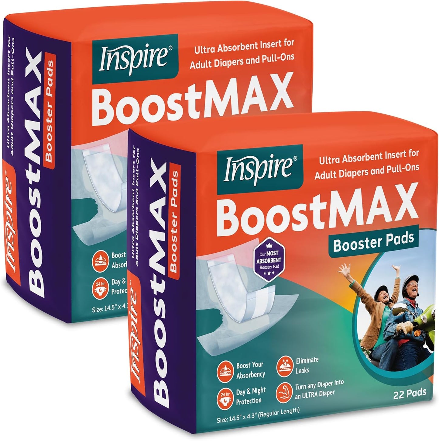 Inspire Incontinence Booster Pads for Ultimate Absorbency Needs