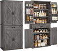 Pantry Cabinet 70.3-Inch Tall Farmhouse Storage Cabinet - Roomy
