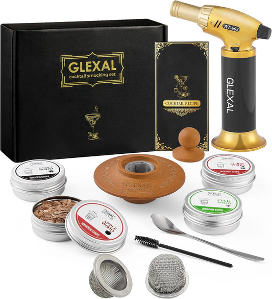 GLEXAL Bourbon Cocktail Smoker Kit: Smoked Perfection