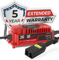 36 Volt Golf Cart Battery Charger for EZGO TXT - Lightweight 18AMP