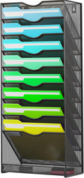 10-Tier Hanging Wall File Organizer for Office and School - Space