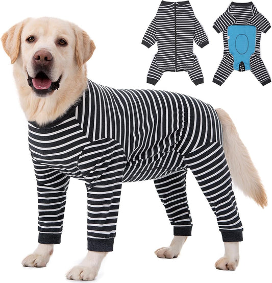Dog Recovery Suit Full-Zipper for Post-Surgery Comfort