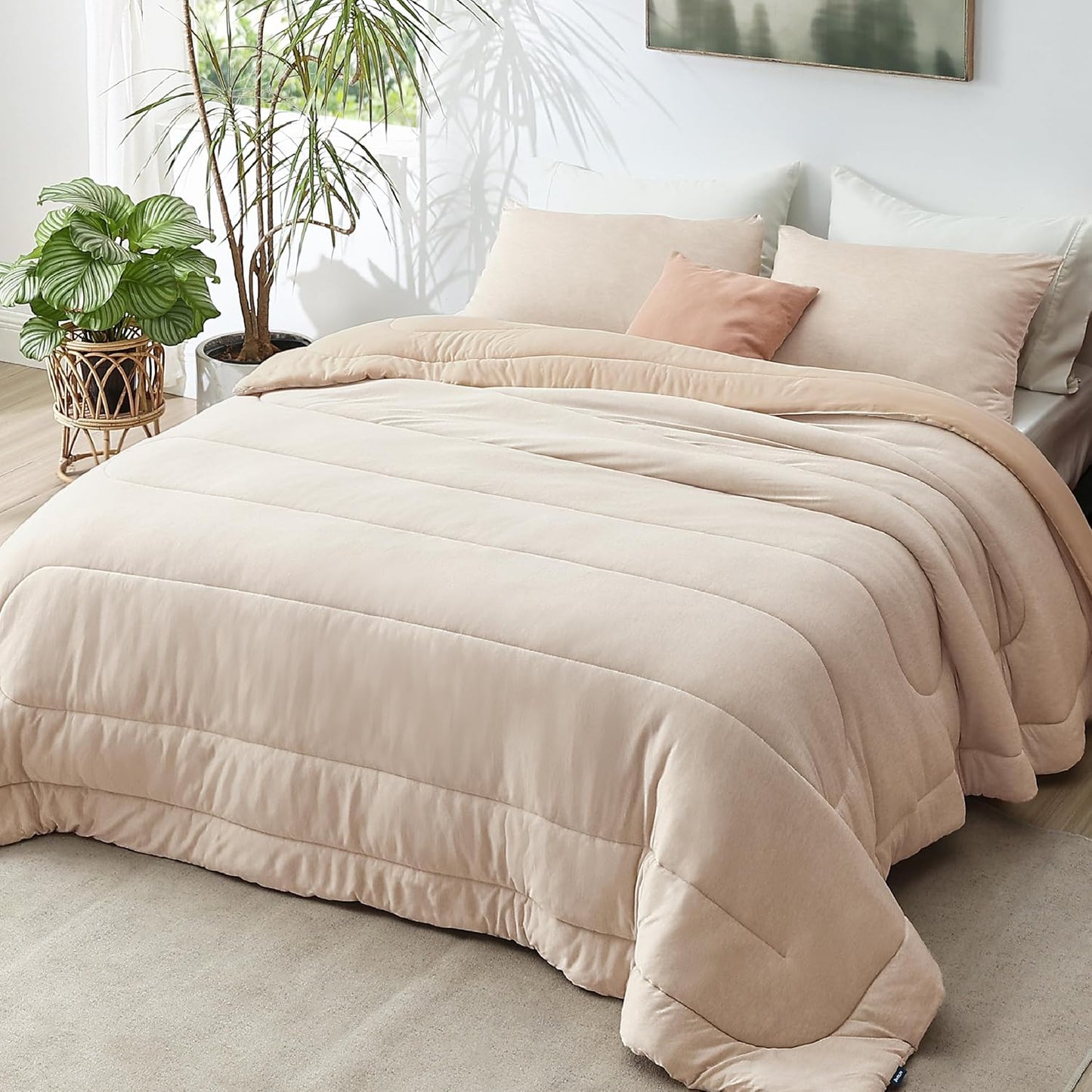 Bedsure King Comforter Set - Reversible All Season Comforter