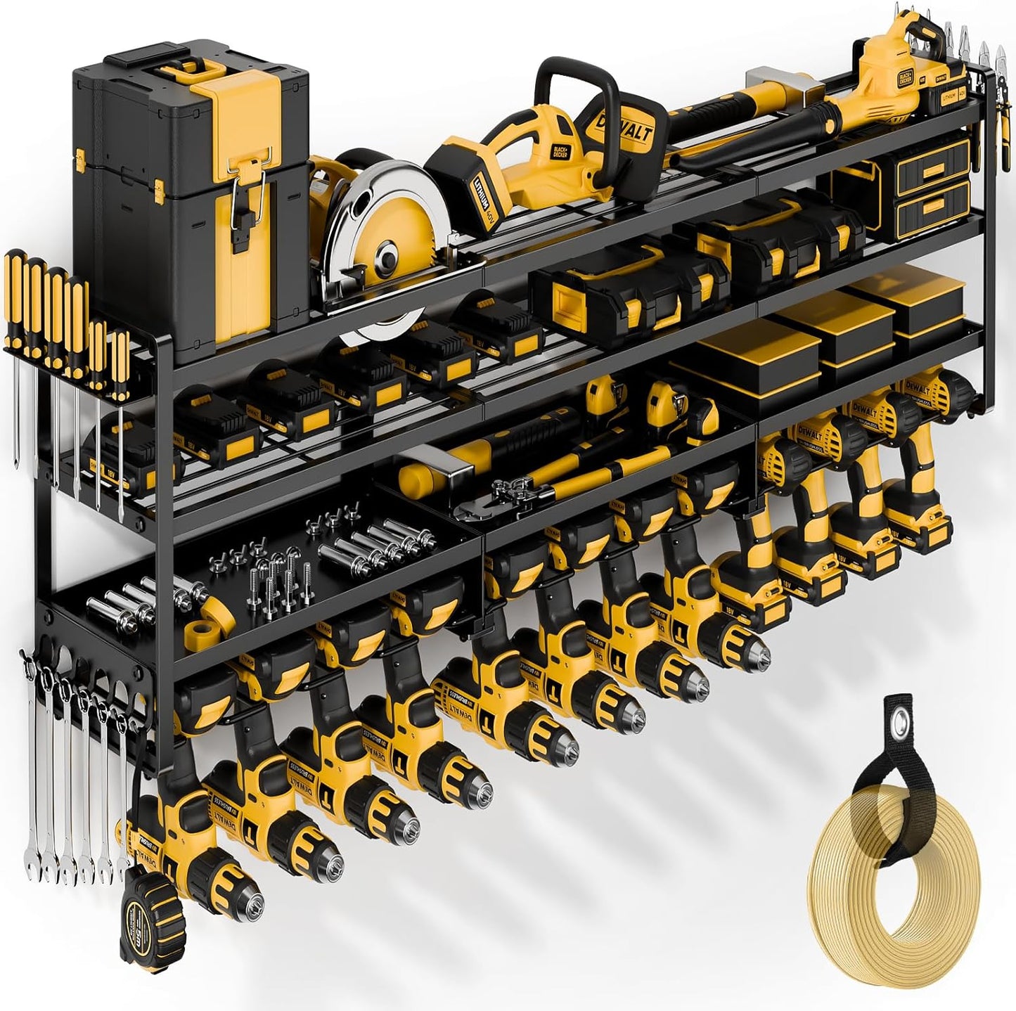 POKIPO Heavy Duty 4 Tier Power Tool Organizer