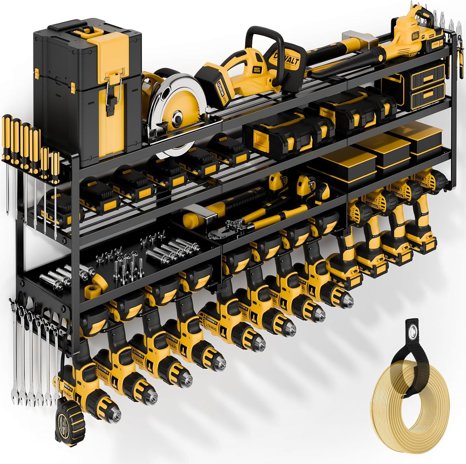 POKIPO Heavy Duty 4 Tier Power Tool Organizer