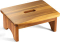 Wooden Step Stool 6.5 in One Step Stool for Adults - Sturdy Support