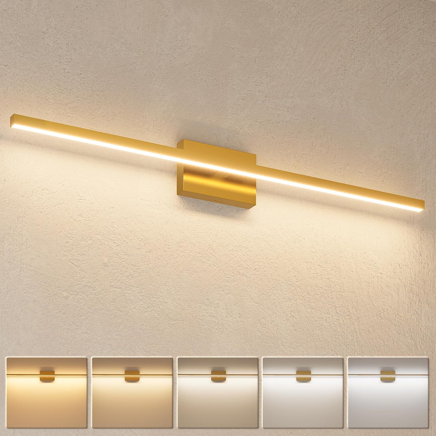 Modern Bathroom Vanity Light 39.4 inch Dimmable 5CCT Fixture