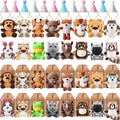 48 Pcs Mini Safari Plush Animals Set - Party Favor Pack