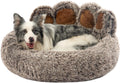 Jiupety Paw Shape Calming Pet Bed for Dogs & Cats, Gray