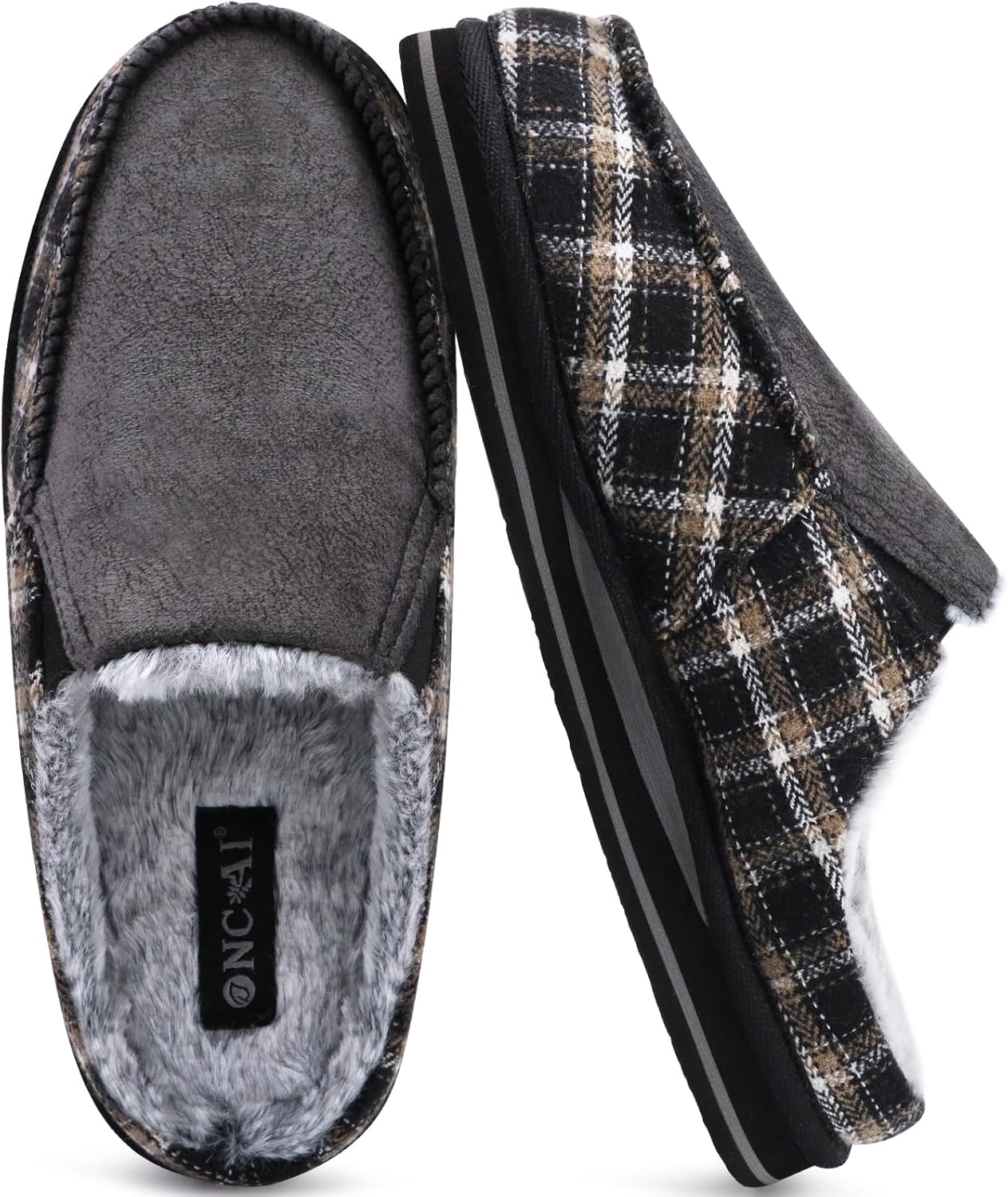 ONCAI Mens Slippers with Arch Support for Comfort and Style
