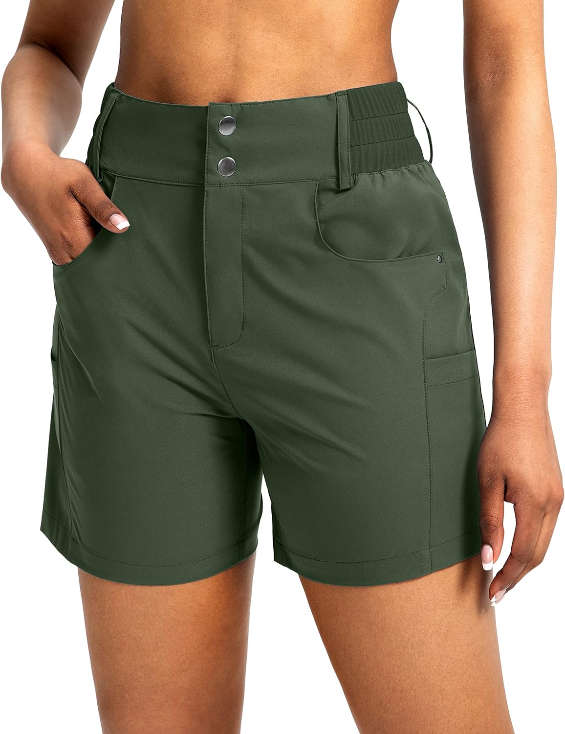 Viodia Women's 5in Hiking Golf Shorts with Pockets for Summer