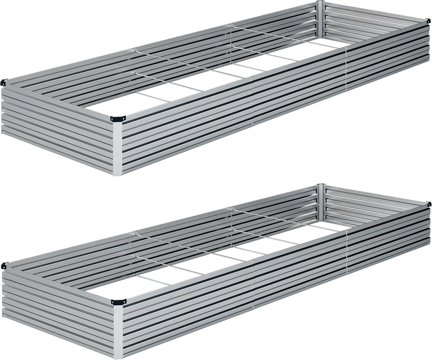 Galvanized Raised Garden Bed Kit for Vegetables and Herbs